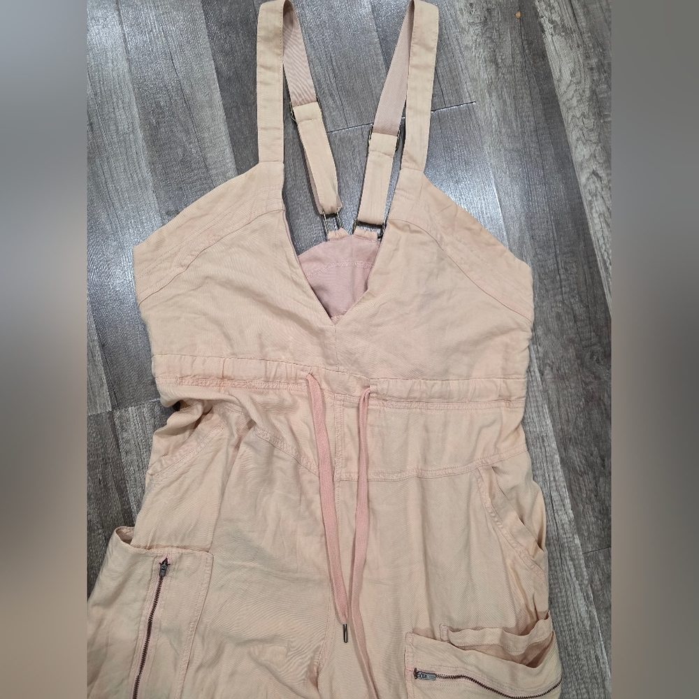 FREE PEOPLE MOVEMENT southern Lights Wide Leg Cargo Jumpsuit Oversized Boho Y2k - Picture 16 of 16
